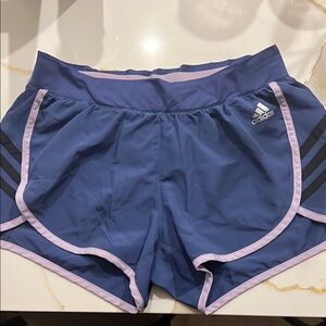 Adidas Women's Athletic Shorts in Blue and Purple
